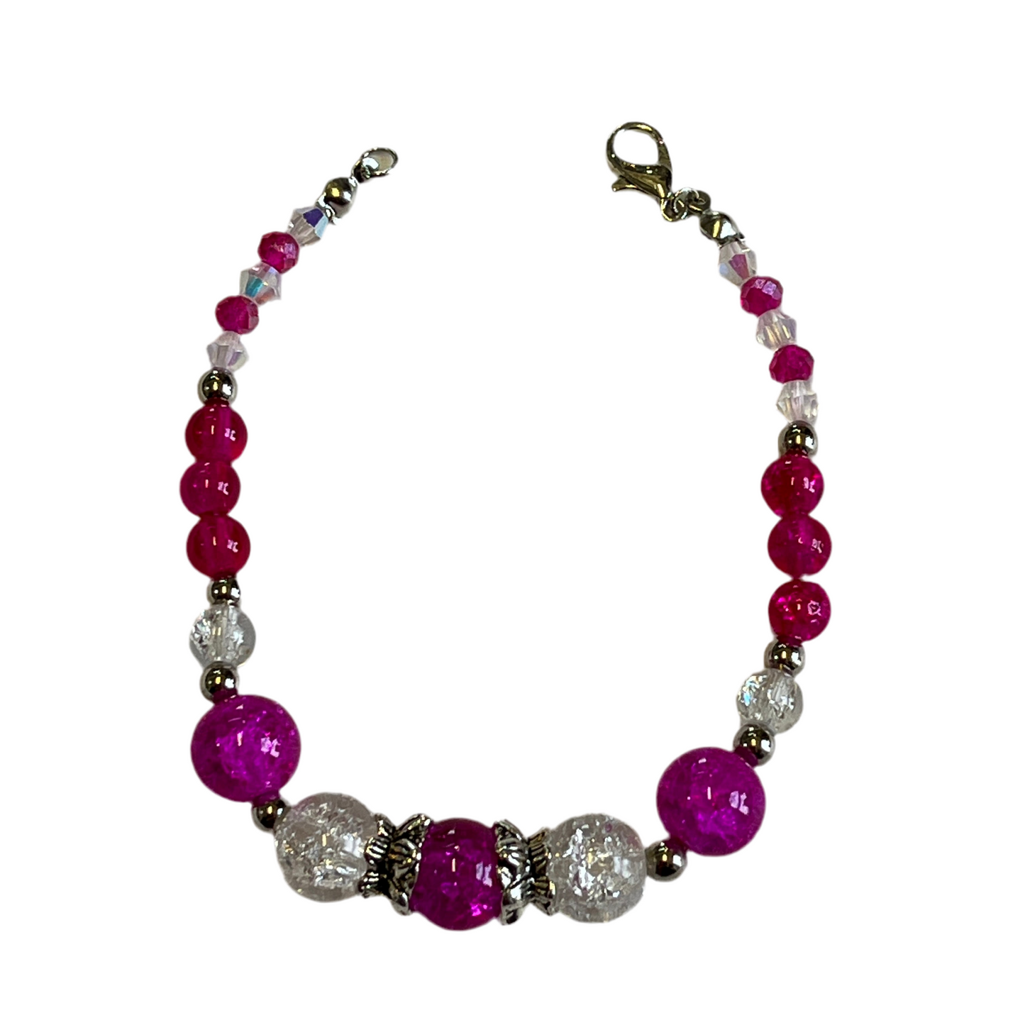 Bracelet Varigated Glass Bead and Findings