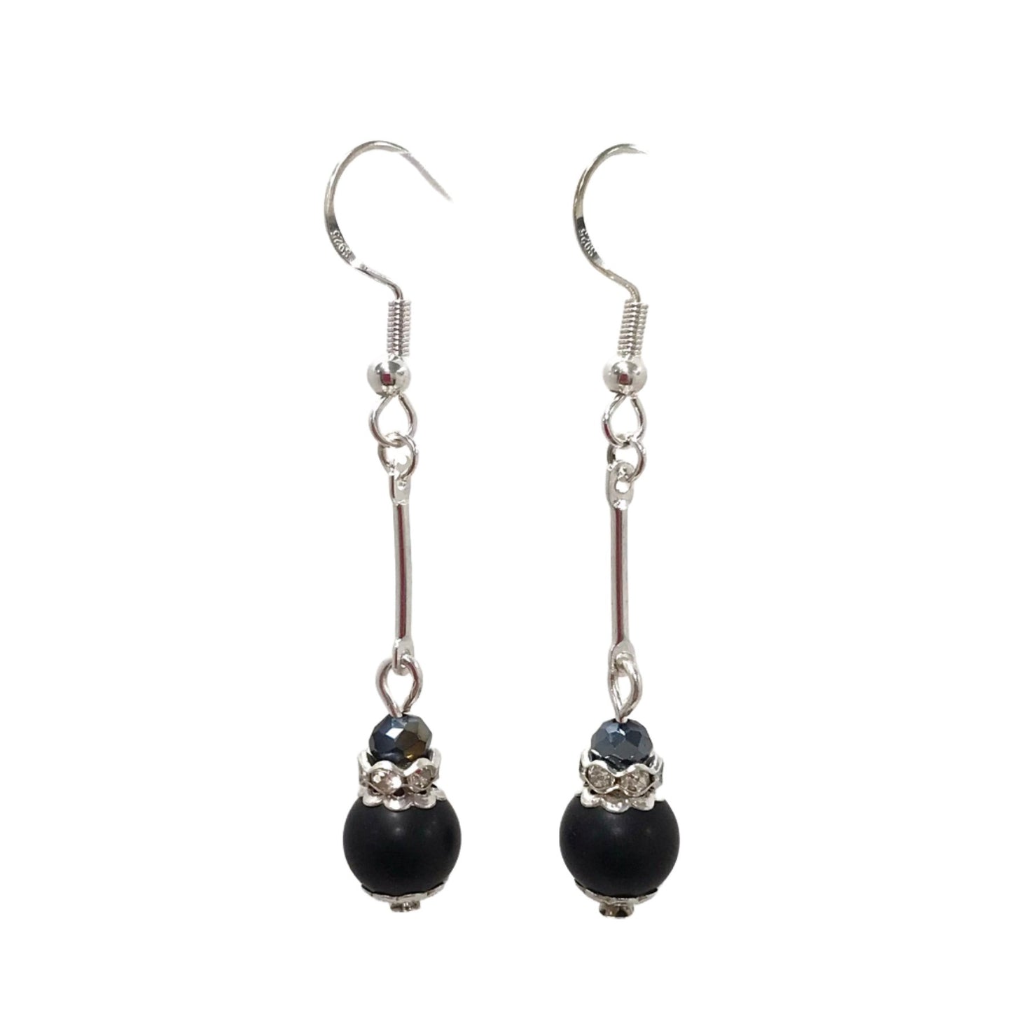 Petite Long Bead Duo Drop Earrings