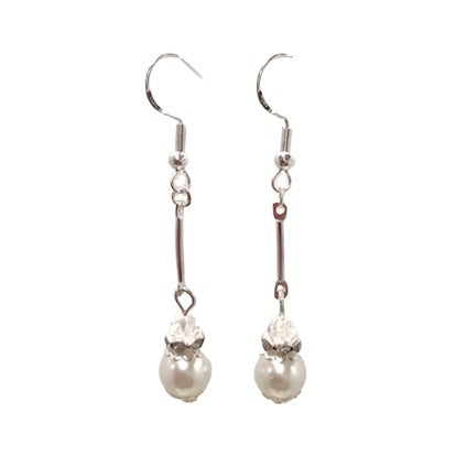 Petite Long Bead Duo Drop Earrings