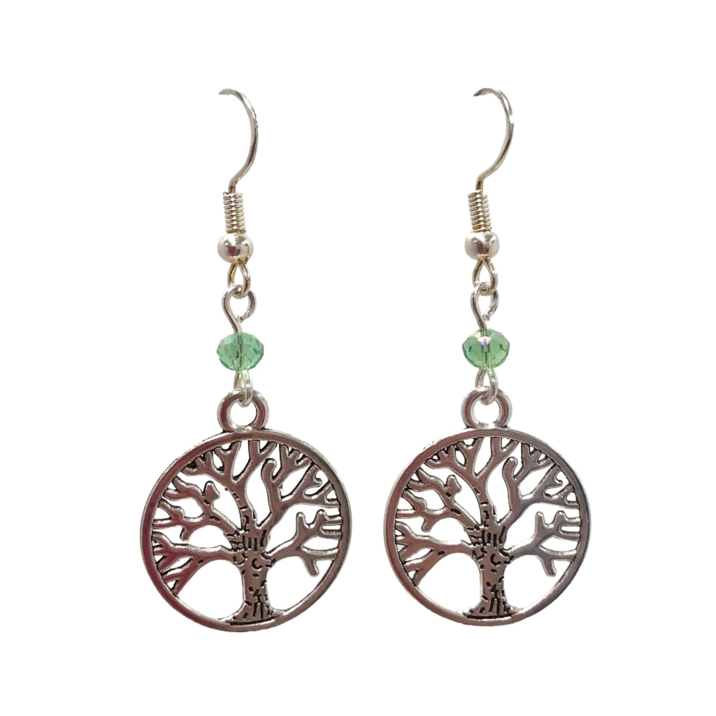 Tree of Life Bead Drop Earrings