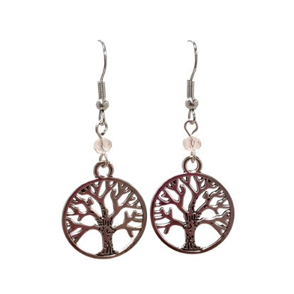 Tree of Life Bead Drop Earrings