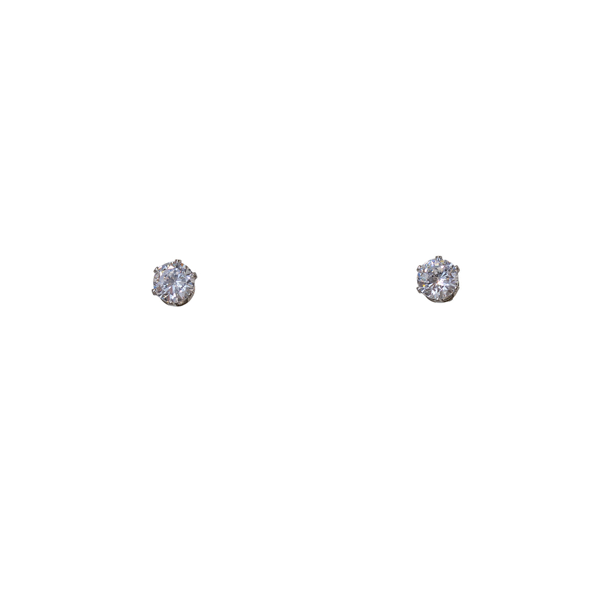 Classic 5mm Cubic Zirconia Stud Earrings