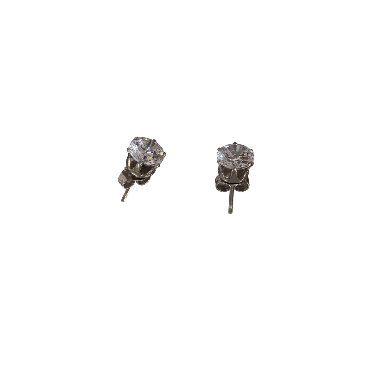 Classic Cubic Zirconia Stud Earring Collection – Set of 3