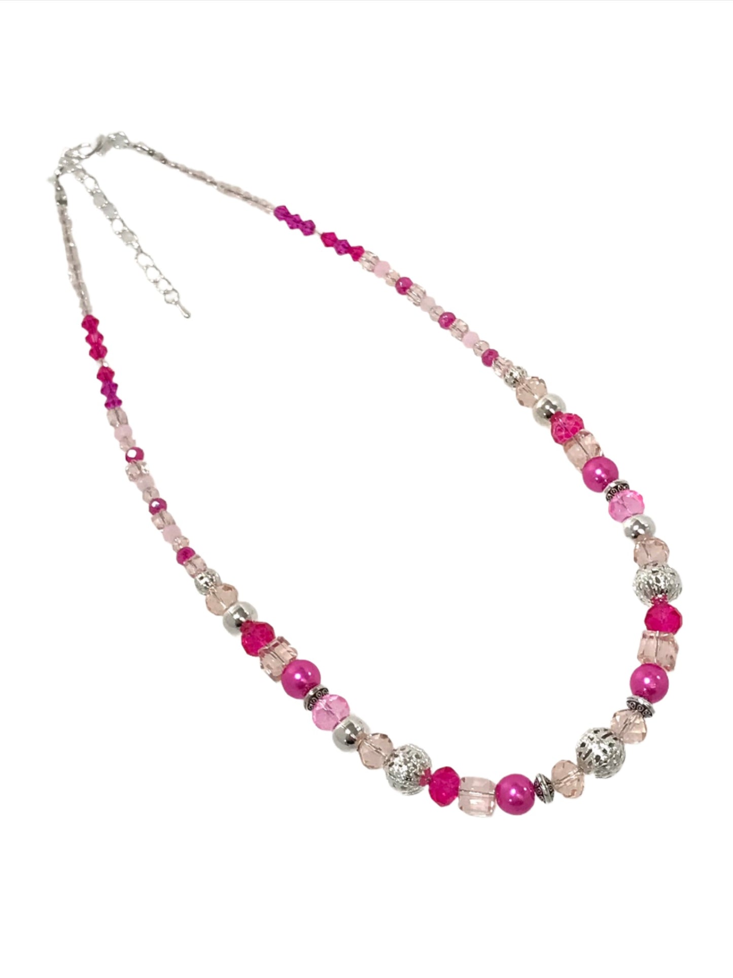 Pretty in Pink Bead Necklace