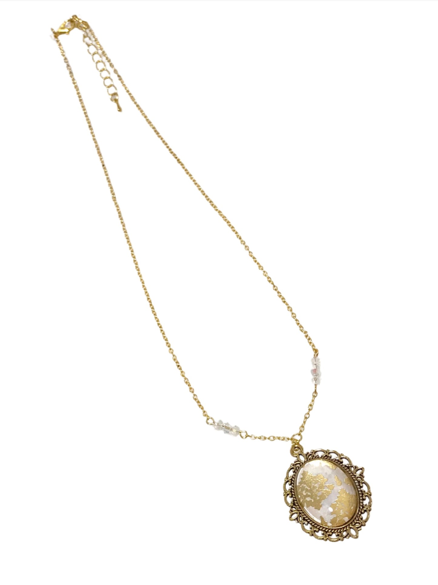 Antique Gold Cornichon Pendant