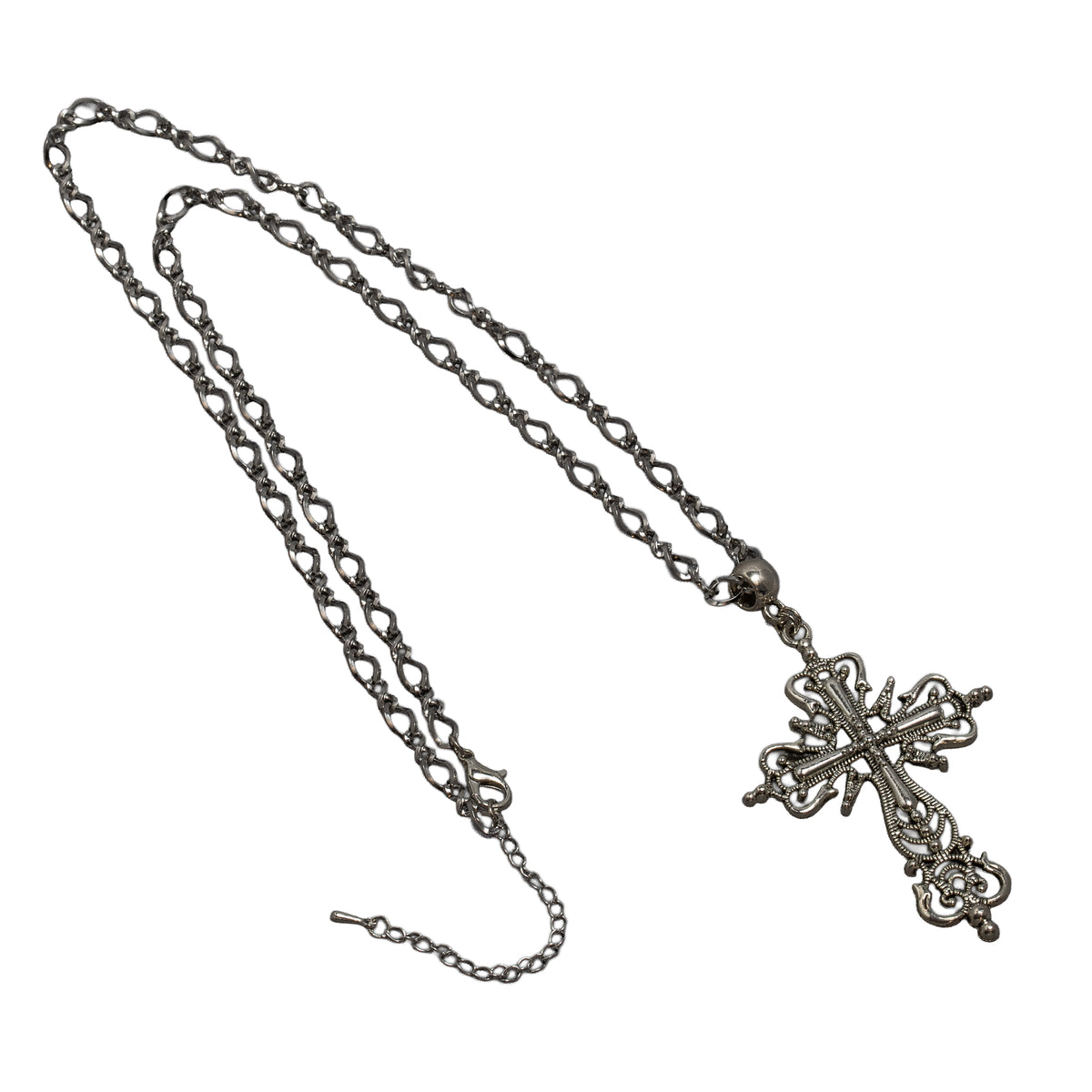 Vintage Silver Cross Necklace
