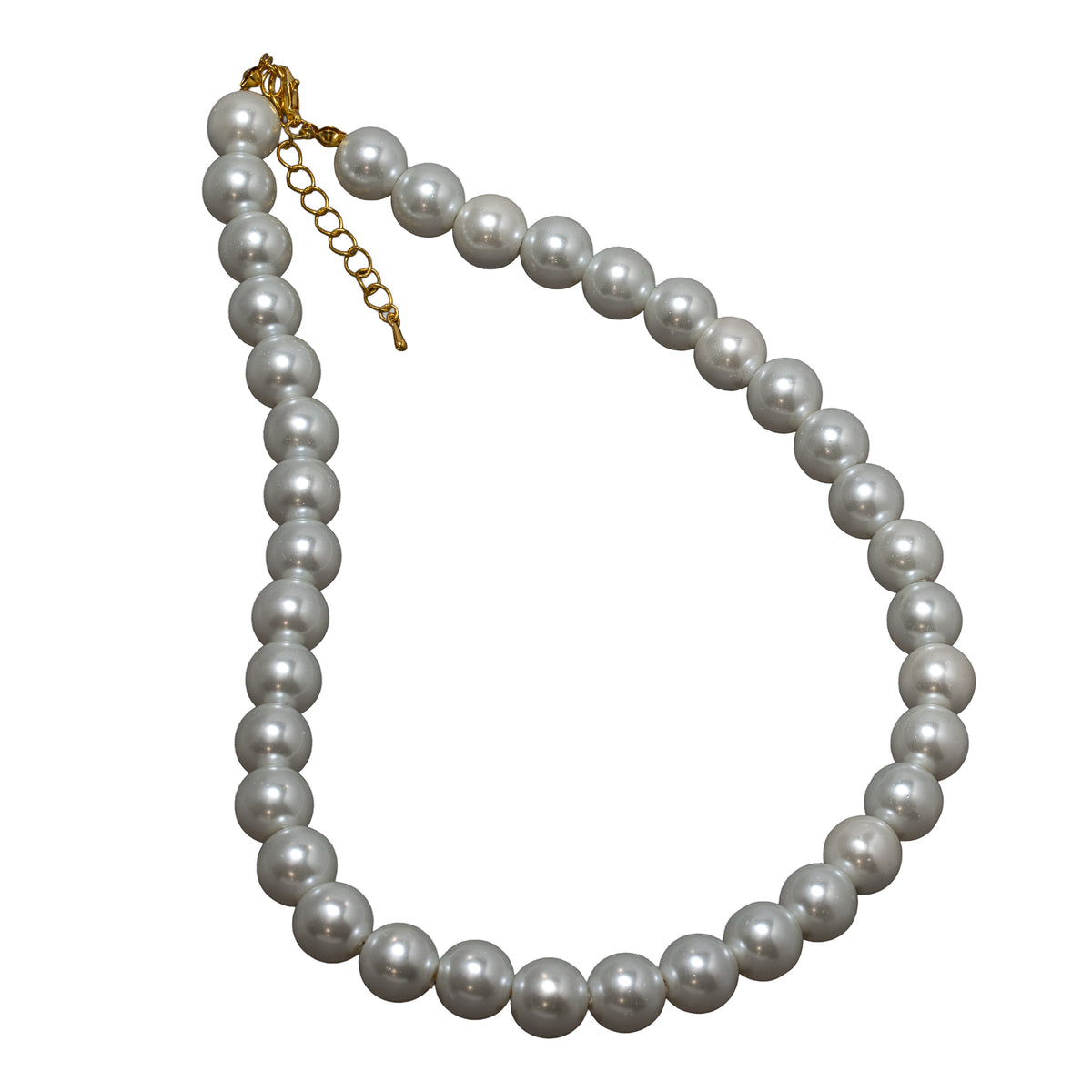 Classic Pearl Necklace – Gold