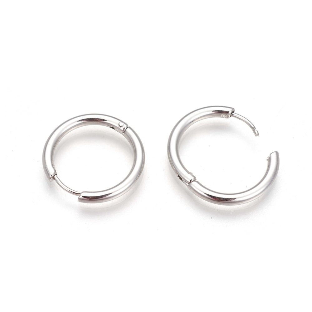 Stainless Steel Huggie Hoop Earrings
