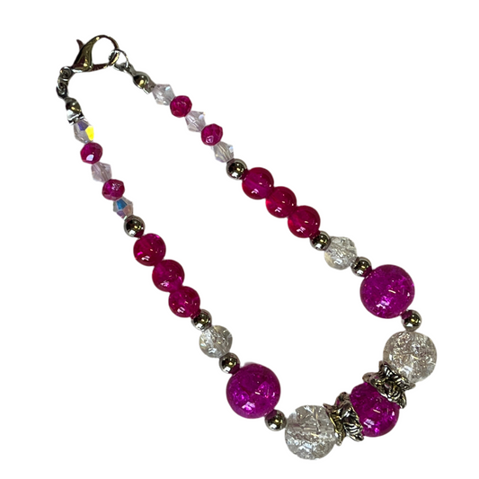 Bracelet Varigated Glass Bead and Findings