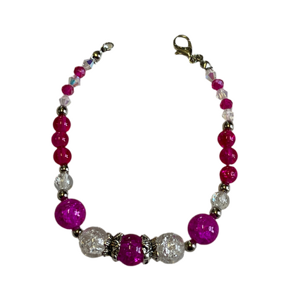 Bracelet Varigated Glass Bead and Findings