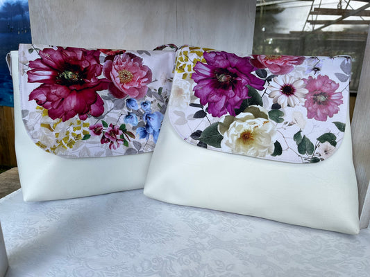 Handbag Ella Floral Two Tone