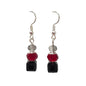 Bead Trio Silver Finding Drop Earrings