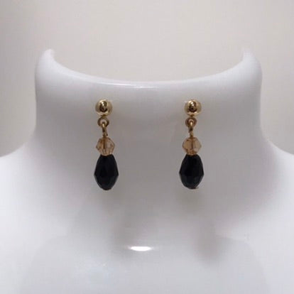 Teardrop Bead Drop Earrings