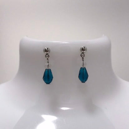 Teardrop Bead Drop Earrings