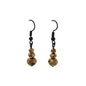 Bead Trio Rondelle Drop Earrings