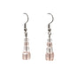 Two Tone 4 Bead Drop Earrings