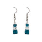 Two Tone 4 Bead Drop Earrings