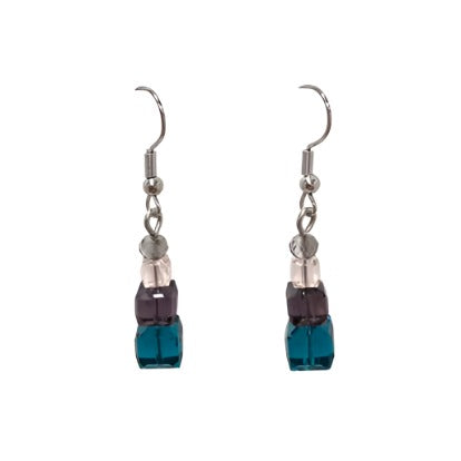 Multi 4 Bead Drop Earrings