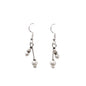 Pearl Silver Double Drop Earring