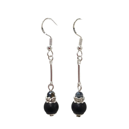 Petite Long Bead Duo Drop Earrings