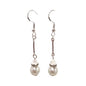 Petite Long Bead Duo Drop Earrings