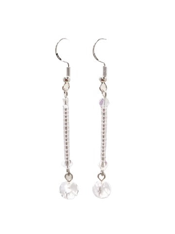 Rondelle Seed Bead Drop Earring