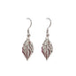 Silver Leaf Drop Earrings