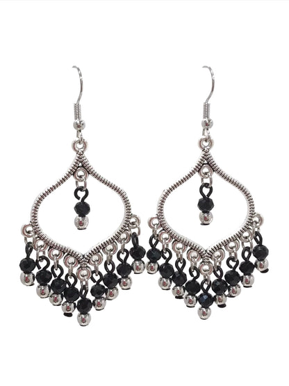Ornate Chandelier Bead Drop Earrings