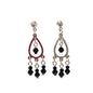Silver Teardrop Bead Drop Earrings