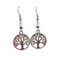 Tree of Life Bead Drop Earrings