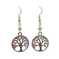 Tree of Life Bead Drop Earrings