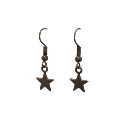 Star Charm Drop Earrings
