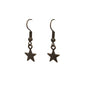 Star Charm Drop Earrings