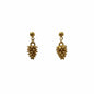 Pinecone Stud Drop Earrings