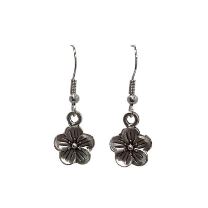 Hibiscus Flower Drop Earrings