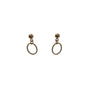 Gold Ring Drop Earrings
