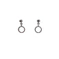 Petit Silver Ring Drop Earrings