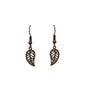 Filagree Leaf Charm Earrings
