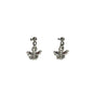 Silver bee-shaped earrings 