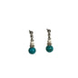 Pair of earrings with turquoise beads