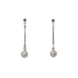Earrings, Post Long Pearl Bar Drop