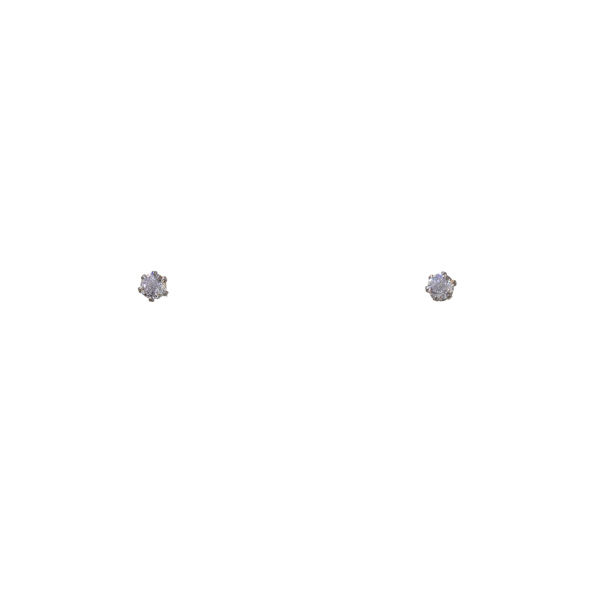 Classic 3mm Cubic Zirconia Stud Earrings