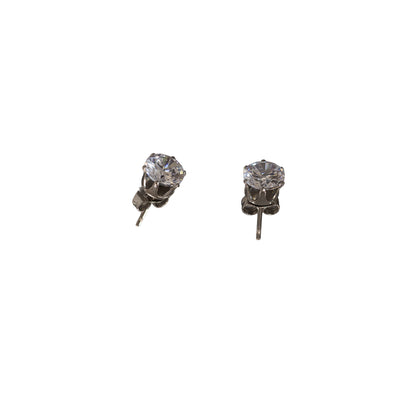 Classic Cubic Zirconia Stud Earring Collection – Set of 3
