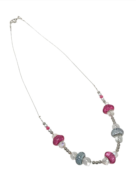 Lampwork Multi Colour Bead Necklace