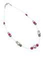 Pearl Rondelle Bead Trio Necklace