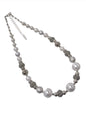 Pearl Silver Large Bead Necklace