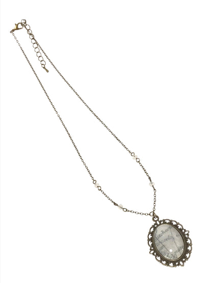 Bronze Map Cornichon Pendant