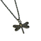 Dragonfly ornate on stainless steel chain