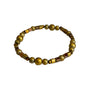 Gold varigated bead bracelet
