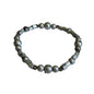 Silver varigated bead bracelet 